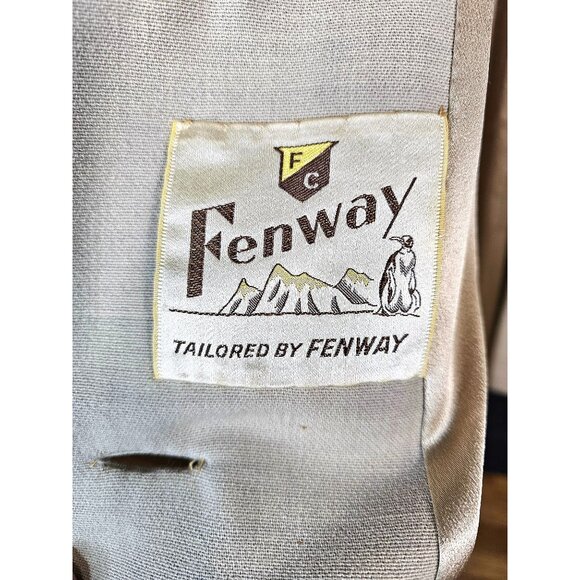 Vintage 1950s-60s MillerBresce By Fenway Beige Cashmere A-Line Coat With Fur Col - Picture 5 of 15